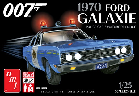 Ford Galaxie 1970 Police Car (James Bond) 2T - 1/25