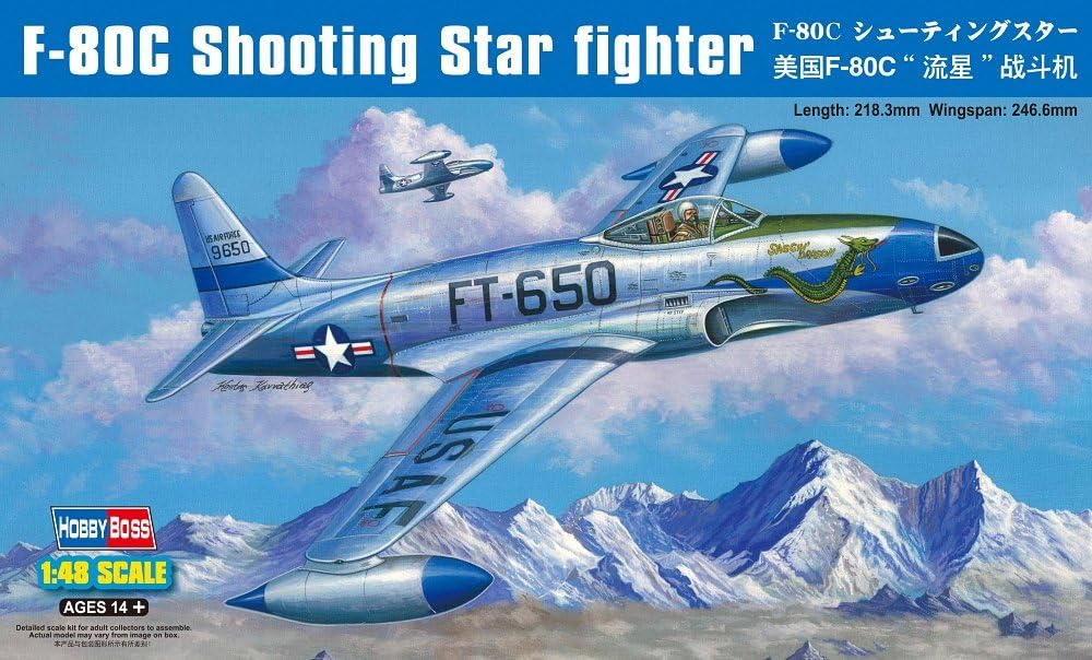 F-80C Shooting Star fighter - 1/48