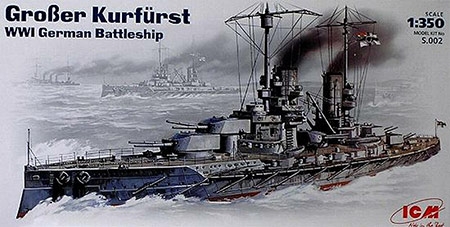 Grober Kurfurst WWI German Battleship - 1/350
