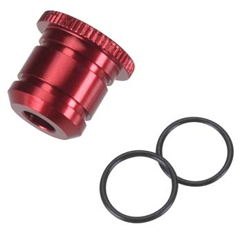 Carburator Reducer 5.5mm Red Alumite Speed 12TZ - Com O-Ring