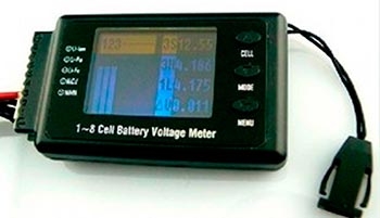Medidor e monitorador de células de bateria Cell Log 8S