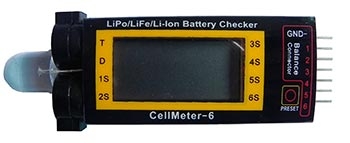 Medidor e monitor de células de bateria Cellmeter-6