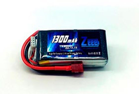 3S Bateria de LiPo 11,1V 1300mAh 35C soft case com plugue JST