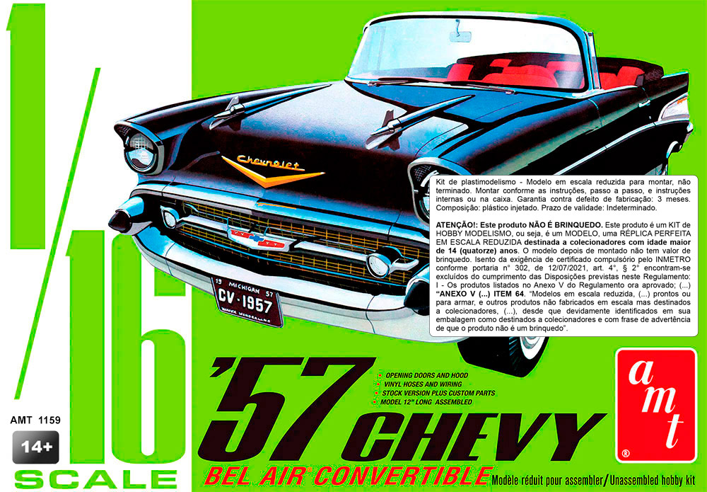 1/16 1957 Chevy Bel Air Convertible  