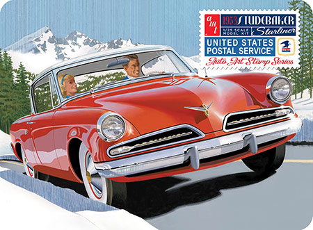 Studebaker Starliner 1953 - USPS with Collectible Tin - (Replacement to AMT1212) - 1/25