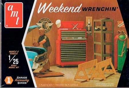 Jogo de acessórios de garagem - conjunto 1 2T - Weekend Wrenchin - 1/25 - NOVIDADE!