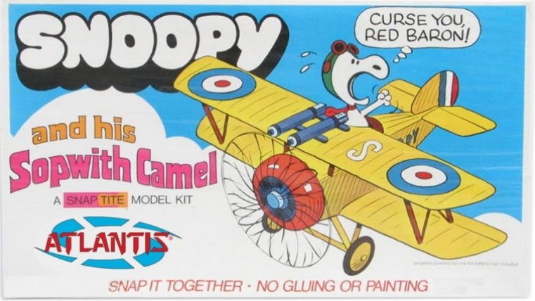 Snoopy and His Sopwith Camel Plane (Snap together)