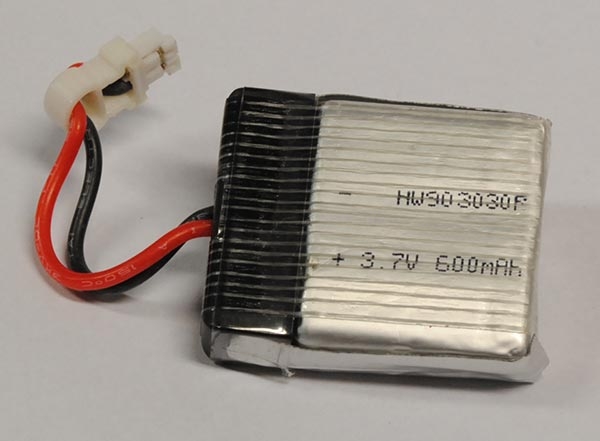 Bateria de LiPo 3,7V 600 mAh para Mini High Speed RC Car - 1/24 - CTW REC622112