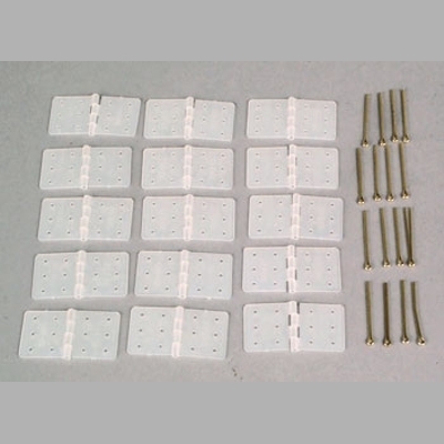 Jogo de dobradiças de nylon de alta resistência (15 unidades)