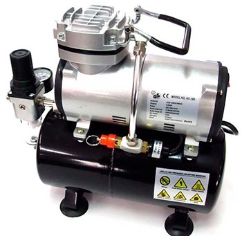 Compressor de ar de um cilindro com tanque - pressão máx. 4bar