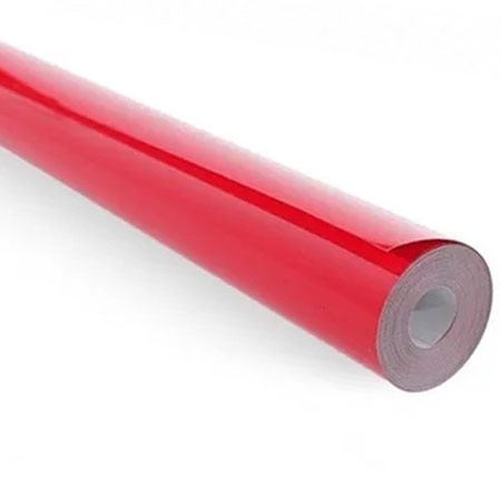 Plástico termoadesivo Chinakote  - (1,0 m de larg. - Mín. de 2,0 de compr.) - Vermelho brilhante