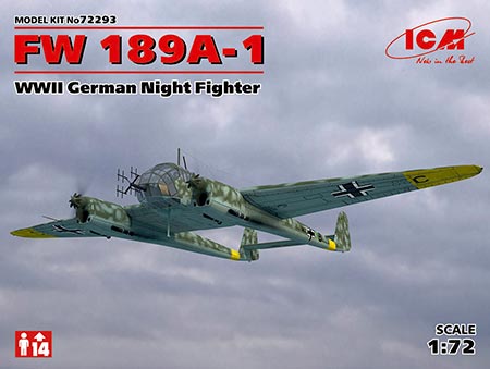Focke-Wulf FW 189A-1 WWII German Night Fighter - 1/72