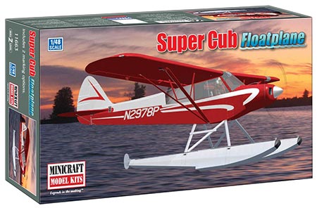Piper Super Cub Float Plane - 1/48 -  NOVIDADE!