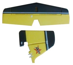 Grupo de cauda (estabilizador horizontal e leme vertical) de Yak 54
