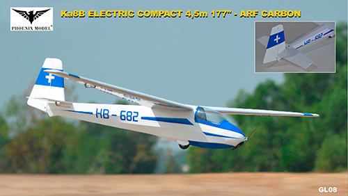Ka8B Electric COMPACT 4,5m 177 pol. ARF CARBON