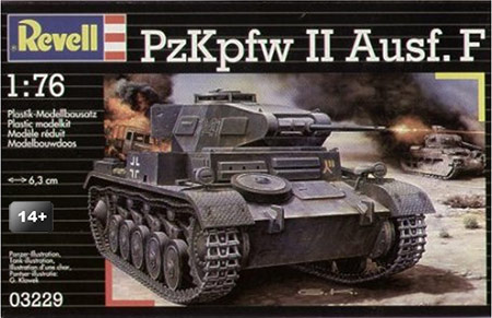 Tanque Panzer II Ausf. F - 1/76