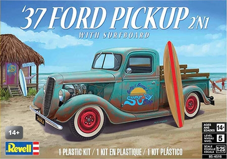 Ford Pickup 1937 with Surfboard 2N1 - 1/25