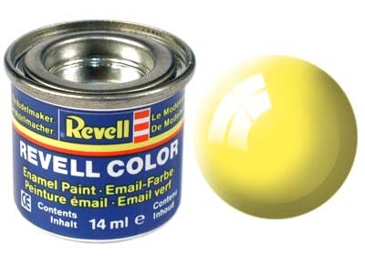 Tinta Revell para plastimodelismo - Esmalte sintético - Amarelo brilhante - 14ml