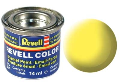 Tinta Revell para plastimodelismo - Esmalte sintético - Amarelo fosco - 14ml