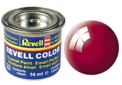 Tinta Revell para plastimodelismo - Esmalte sintético - Vermelho Ferrari - 14ml