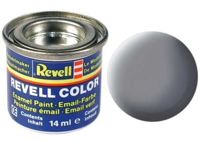 Tinta Revell para plastimodelismo - Esmalte sintético - Cinza rato fosco - 14ml