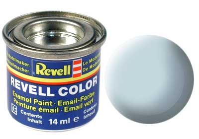 Tinta Revell para plastimodelismo - Esmalte sintético - Azul claro fosco - 14ml
