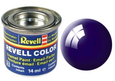 Tinta Revell para plastimodelismo - Esmalte sintético - Azul noite brilhante - 14ml