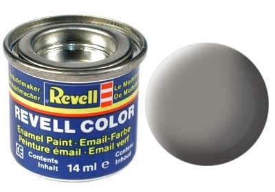 Tinta Revell para plastimodelismo - Esmalte sintético - Cinza pedra fosco - 14ml