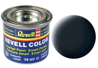 Tinta Revell para plastimodelismo - Esmalte sintético - Cinza Tanque - 14ml
