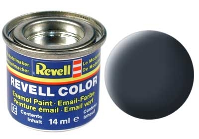 Tinta Revell para plastimodelismo - Esmalte sintético - Cinza azulado fosco - 14ml