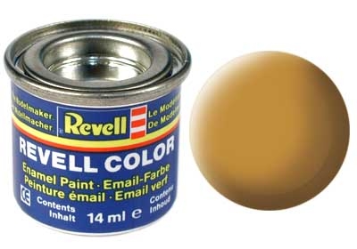 Tinta Revell para plastimodelismo - Esmalte sintético - Ocre fosco - 14ml