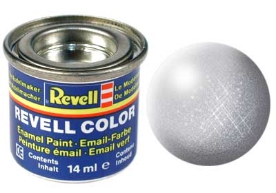 Tinta Revell para plastimodelismo - Esmalte sintético - Prata - 14ml