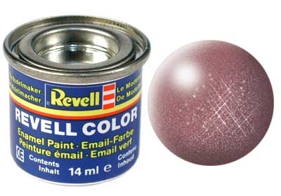 Tinta Revell para plastimodelismo  - Esmalte sintético - Cobre metálico - 14ml
