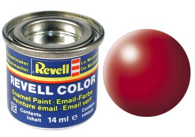 Tinta Revell para plastimodelismo - Esmalte sintético - Vermelho fogo - 14ml