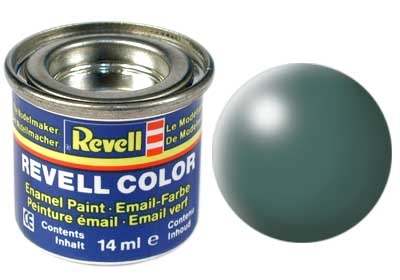 Tinta Revell para plastimodelismo - Esmalte sintético - Verde folha seda - 14ml