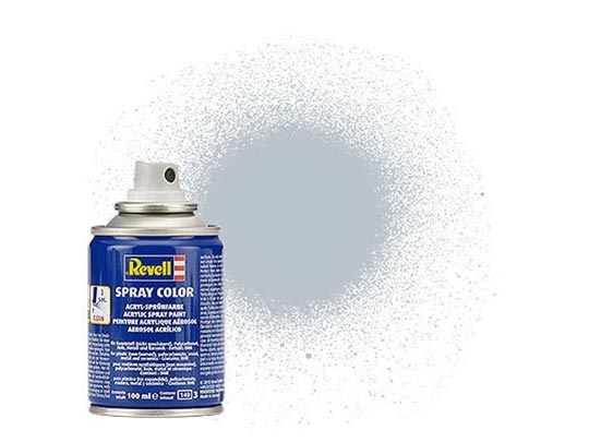 Tinta Revell para plastimodelismo e bolhas de policarbonato - Spray alumínio metálico - 100 ml