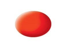 Tinta Revell para plastimodelismo - Aqua Color - Solúvel em água - Laranja luminoso opaco