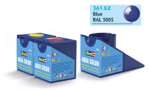 Tinta Revell para plastimodelismo - Aqua Color - Solúvel em água - blue gloss
RAL 5005 - 18ml