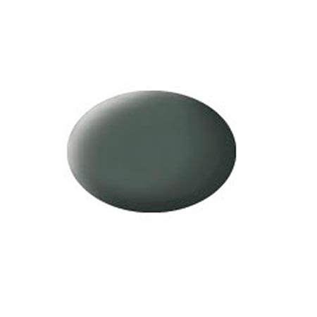 Tinta Revell para plastimodelismo - Cinza oliva opaco, solúvel em água - Aqua Color - 18ml
