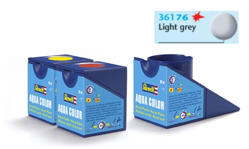 Tinta Revell para plastimodelismo - Aqua Color - Solúvel em água - lightgrey mat USAF  - 18ml