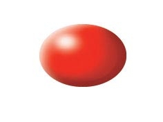 Tinta Revell para plastimodelismo - Aqua Color - Solúvel em água - Vermelho luminoso sedoso