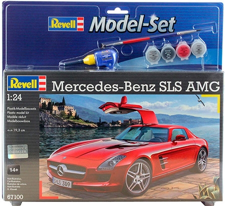 Model Set Mercedes-Benz SLS AMG - 1/24 - Vem com cola e tinta