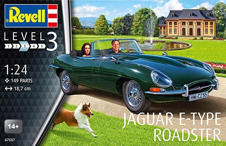 Modelo Set Jaguar E-Type Roadster - 1/24