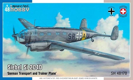 Siebel Si 204D German Transport and Trainer Plane - 1/48