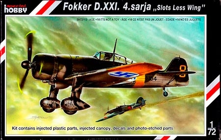 Fokker D.XXI 4.sarja - 1/72