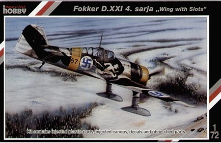 Fokker D.XXI 4. Sarja Wing with Slots - Finland - 1/72
