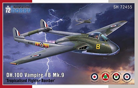 DH.100 Vampire FB.Mk.9 Tropicalised Fighter-Bomber - 1/72