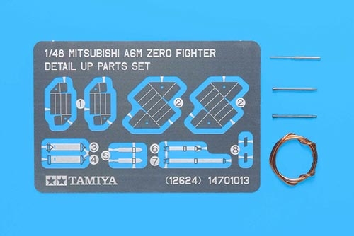 Detalhamento em Photo-Etched para Mitsubishi A6M Zero escala 1/48 - NOVIDADE!