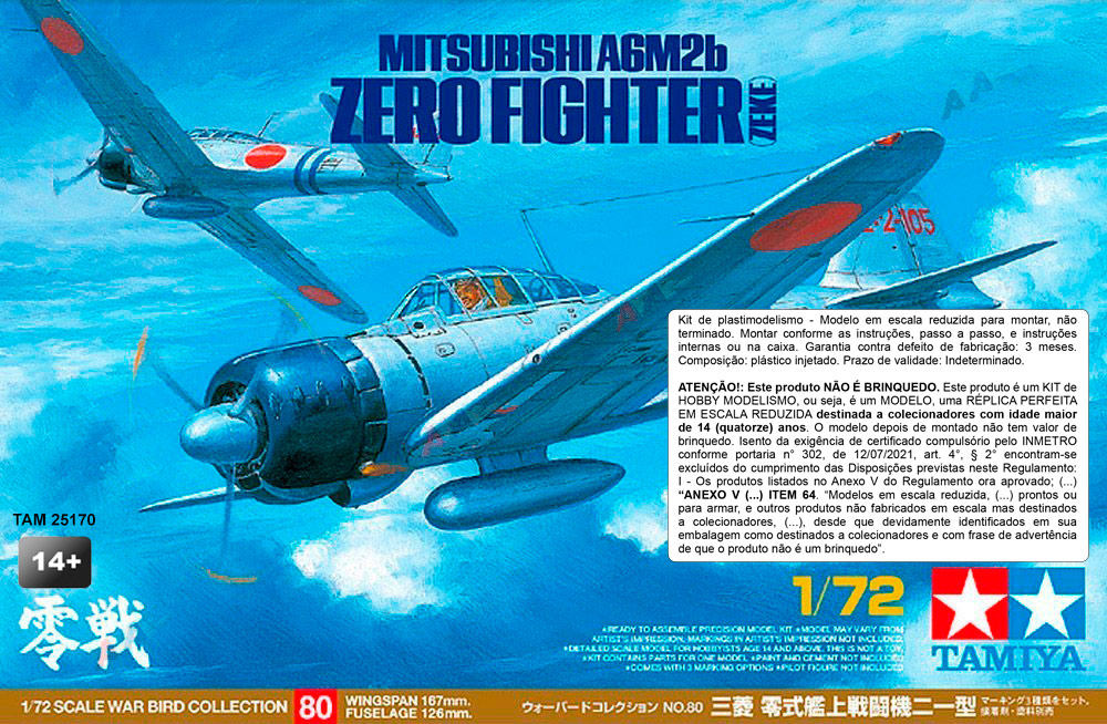  Mitsubishi A6M2b Zero Fighter ZEKE - 1/72