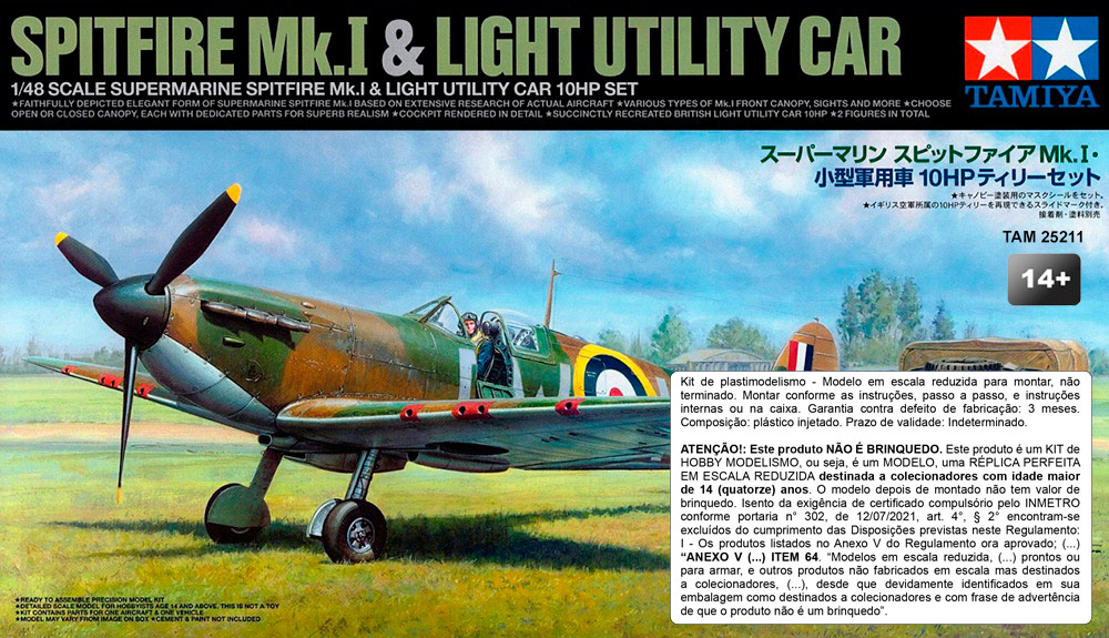 Supermarine Spitfire Mk.I & Light Utility Car 10HP - 1/48